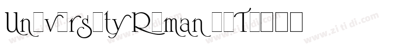 University Roman LET字体转换